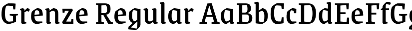 Grenze Regular font
