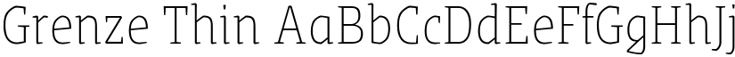 Grenze Thin font