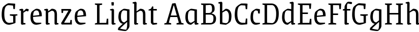 Grenze Light font