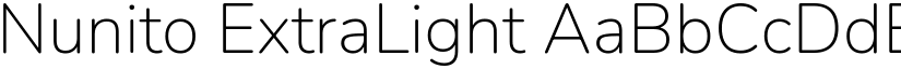 Nunito ExtraLight (Variable) font