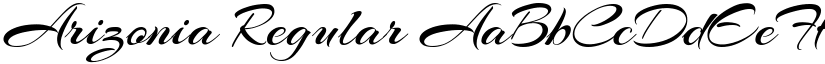 Arizonia Regular font