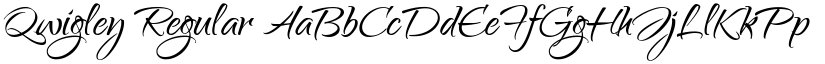 Qwigley Regular font