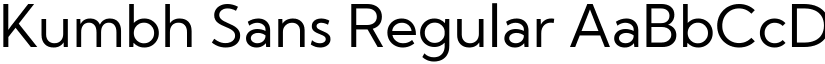 Kumbh Sans Regular (Variable) font