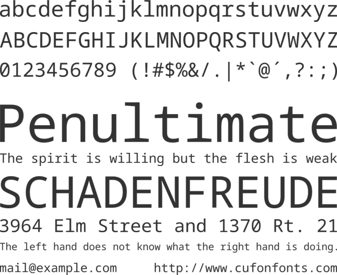 Noto Sans Mono font preview