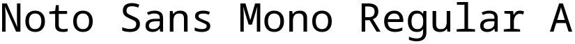 Noto Sans Mono Regular (Variable) font