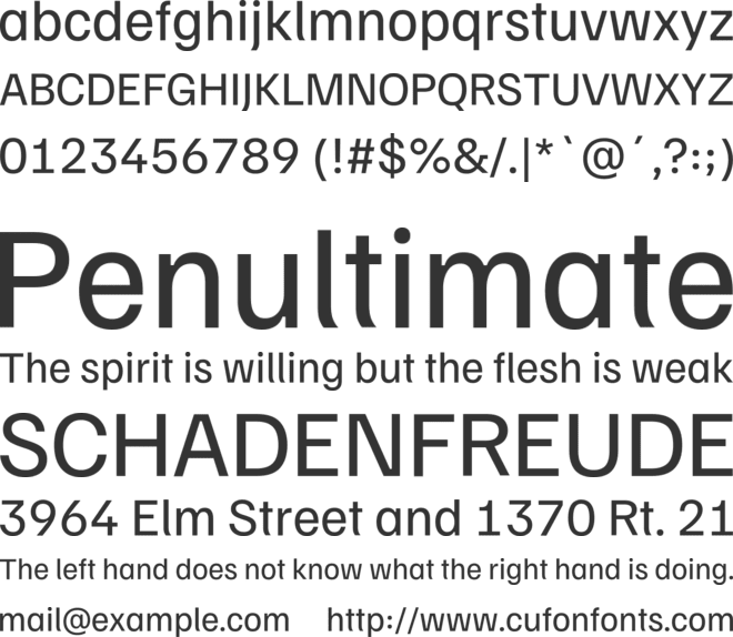 Familjen Grotesk font preview