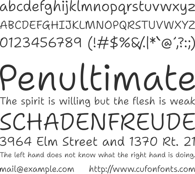 Shantell Sans font preview