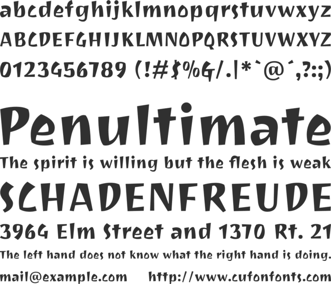 Joti One font preview
