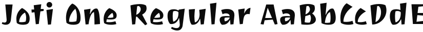 Joti One font download