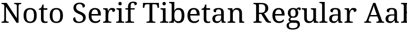 Noto Serif Tibetan Regular (Variable) font