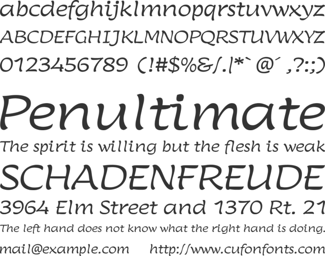 Lumanosimo font preview