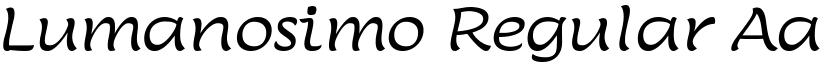 Lumanosimo Regular font