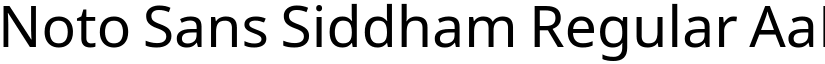 Noto Sans Siddham Regular font
