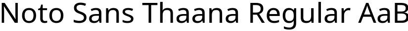 Noto Sans Thaana Regular (Variable) font
