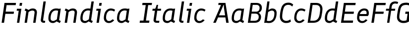 Finlandica Italic (Variable) font
