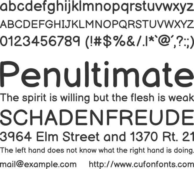 Balsamiq Sans font preview