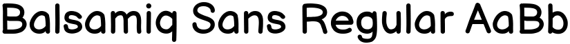 Balsamiq Sans Regular font