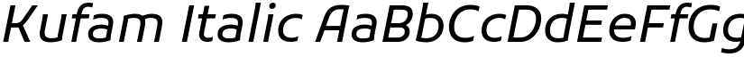 Kufam Italic (Variable) font