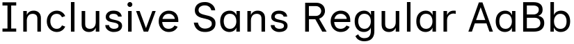 Inclusive Sans Regular font