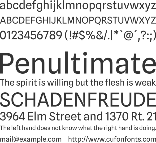 Spline Sans font preview