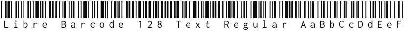 Libre Barcode 128 Text Regular font