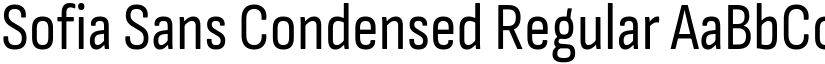 Sofia Sans Condensed Regular (Variable) font