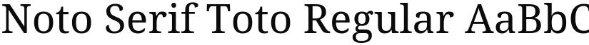Noto Serif Toto font download