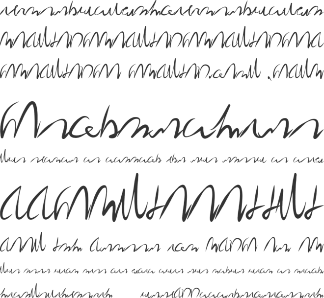 Redacted Script font preview