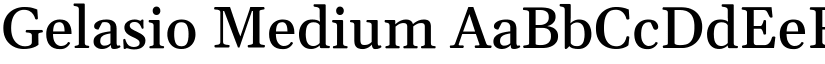 Gelasio Medium font