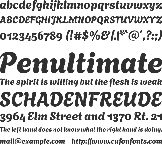 Agbalumo font preview