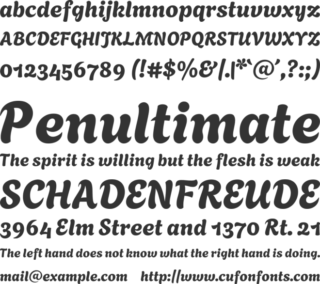 Agbalumo font preview