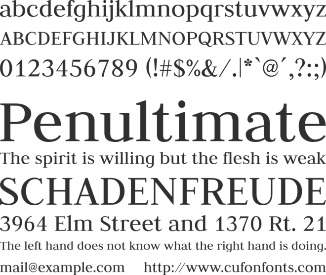 Judson font preview