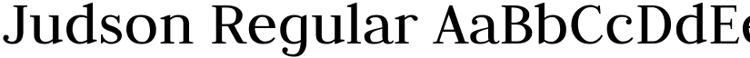 Judson Regular font