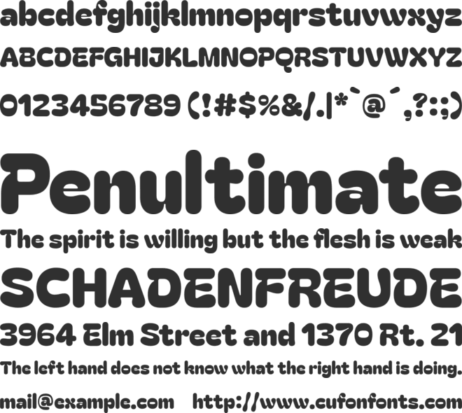 Bagel Fat One font preview