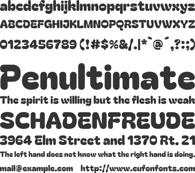 Bagel Fat One font preview