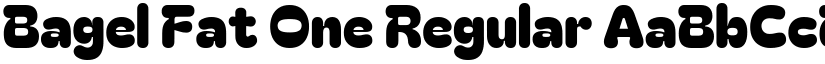 Bagel Fat One Regular font