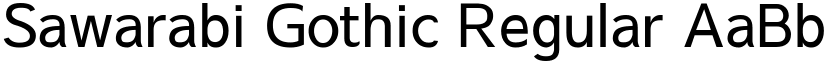 Sawarabi Gothic Regular font