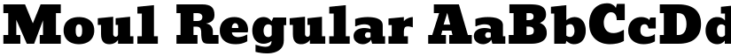 Moul Regular font