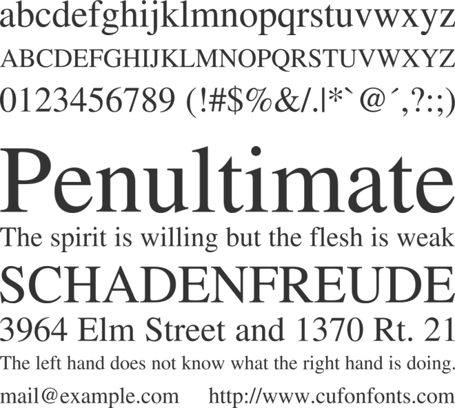 Jomolhari font preview