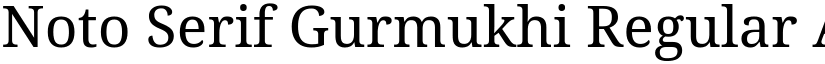 Noto Serif Gurmukhi Regular (Variable) font