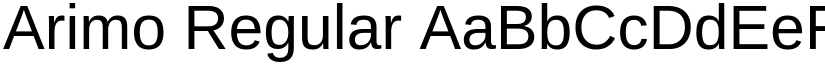Arimo Regular (Variable) font