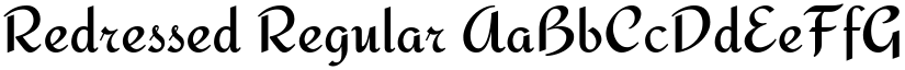 Redressed Regular font