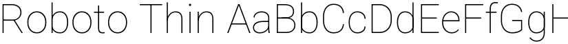 Roboto Thin font