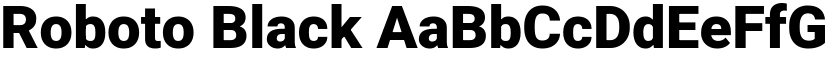 Roboto Black font