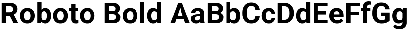 Roboto Bold font