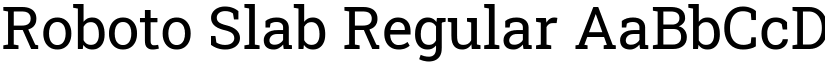 Roboto Slab Regular (Variable) font