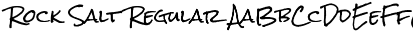 Rock Salt Regular font