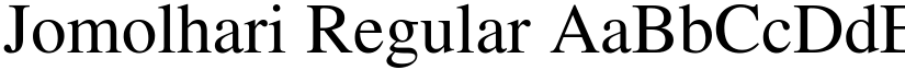 Jomolhari Regular font