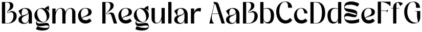 Bagme Regular font