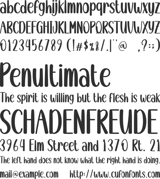Wallpaper font preview